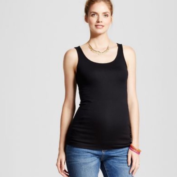 Ingrid & Isabel Tops - New Isabel maternity rib tank top size Large navy blue